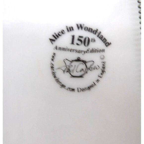 Alice in Wonderland 150th. Anniversary 7.5 in. Plate with Wall Hanger - Picture 3 of 3
